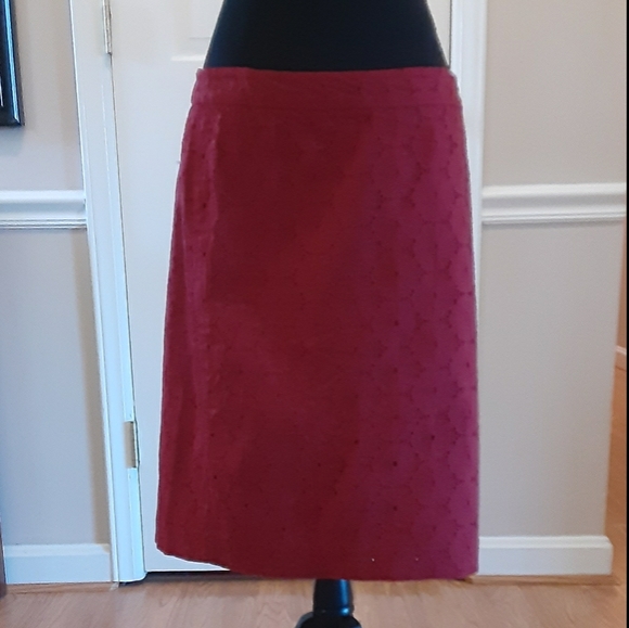J. Crew Dresses & Skirts - J. Crew Red Floral Pencil Skirt